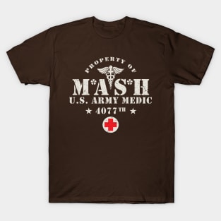 MASH 4077 Vintage Logo T-Shirt